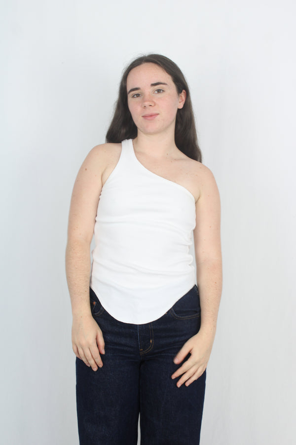 Bassike - Ribbed One Strap Top