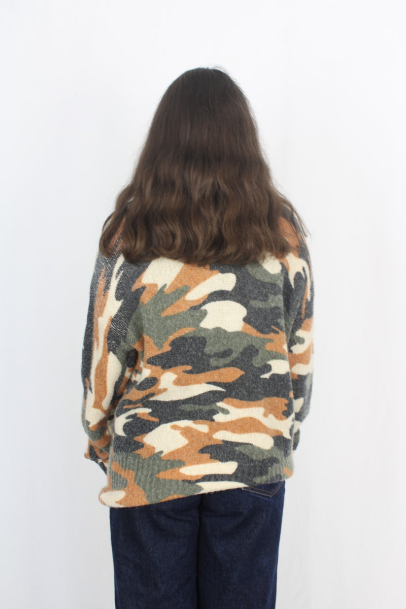 PE Nation - Camo Knit Jumper