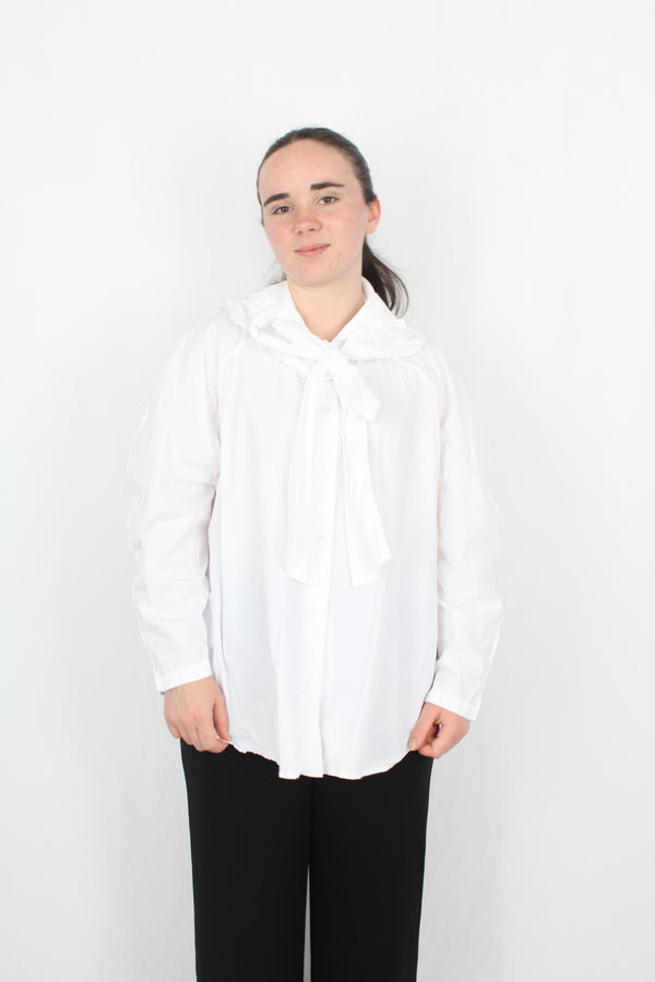 Kowtow - White Collared Blouse