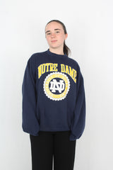 Velva Sheen - Vintage Notre Dame Crewneck