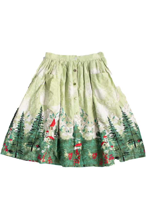 Lindy Bop - Forest Midi Skirt