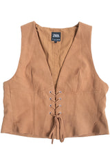 Zara - Front Tie Waist Coat