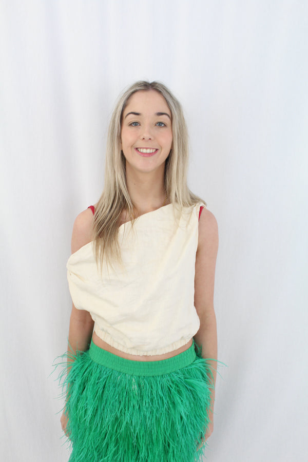 Dissh - Cropped Off The Shoulder Top