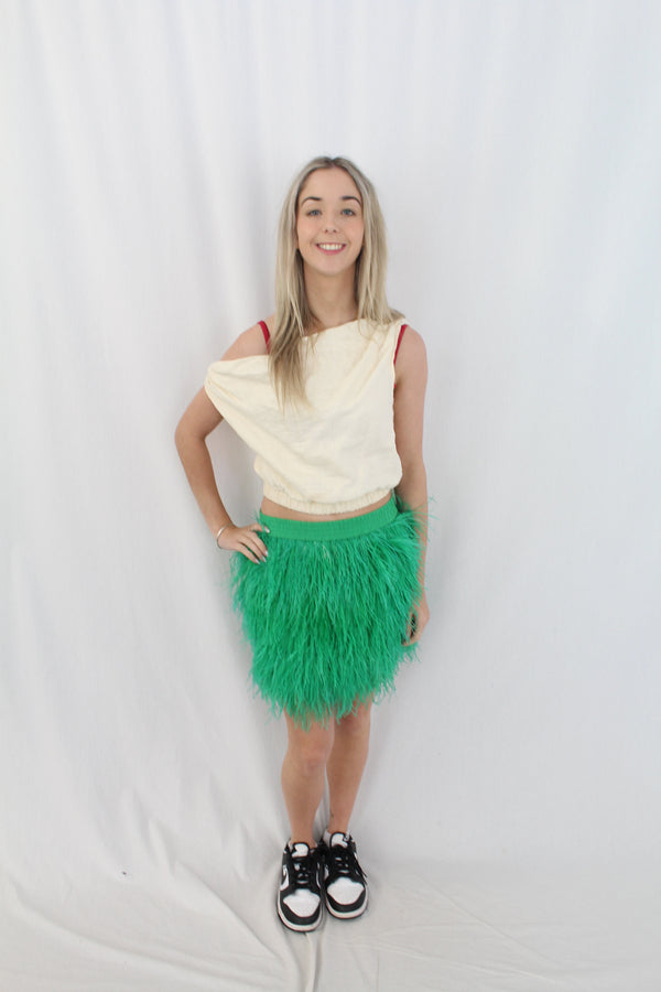 Marco Bologna - Feather Mini Skirt