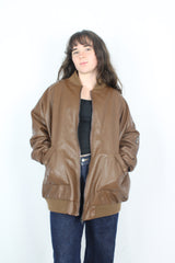 Edikted - Pleather Bomber Jacket