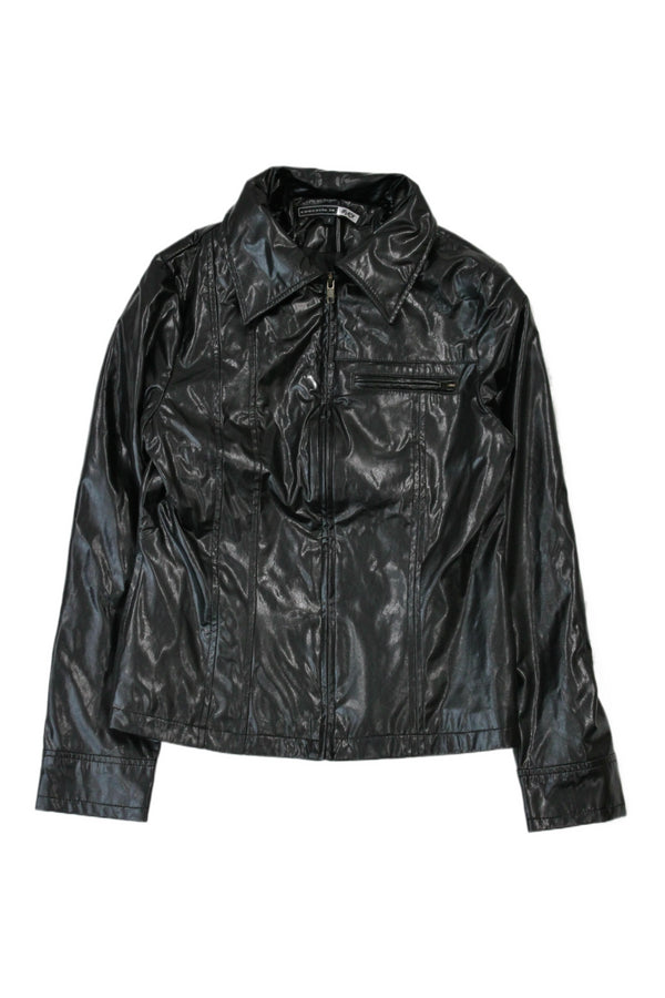 Concerto In - Faux Patent Leather Jacket