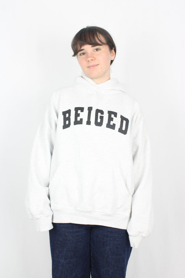 Beiged - Boxy Logo Hoodie