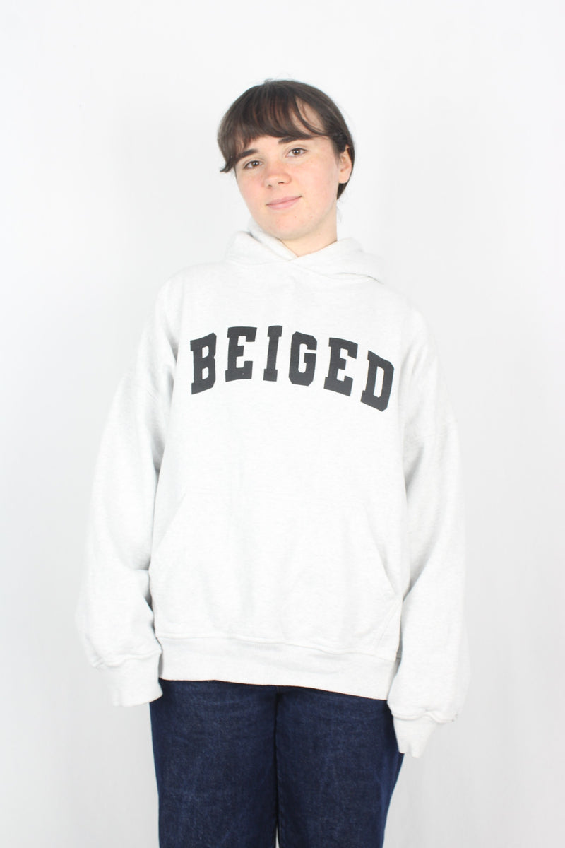 Beiged - Boxy Logo Hoodie