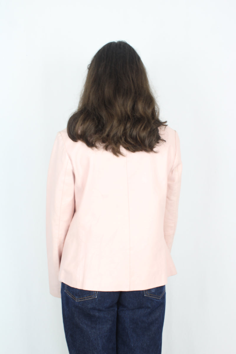 Arpelle Gold - Vintage Pink Leather Jacket