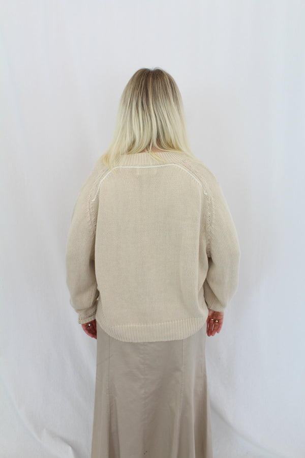 Bassike - V Neck Jumper