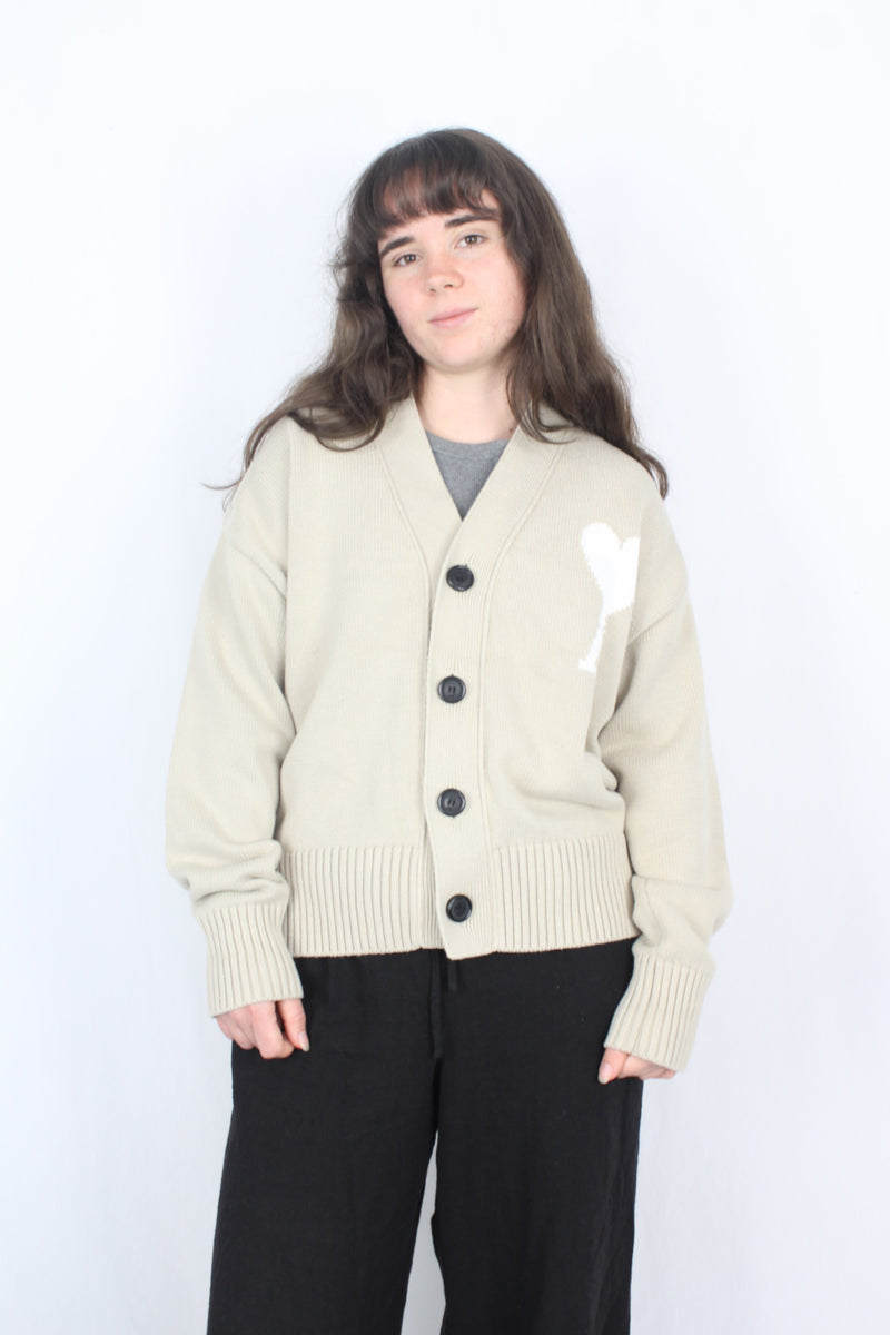 Ami by Alexandre Mattiussi - Logo Knit Cardigan