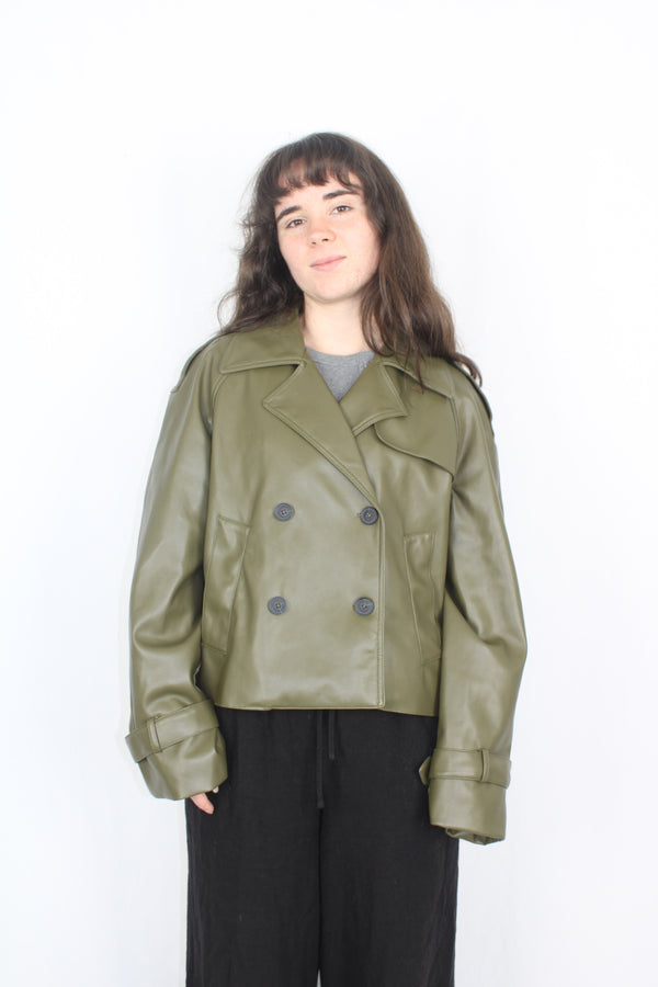 OVS - Pleather Cropped Jacket