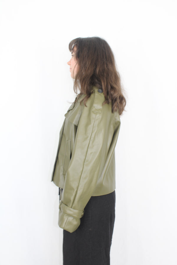 OVS - Pleather Cropped Jacket