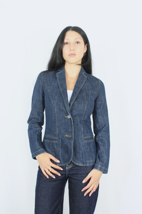 Workshop - Fitted Denim Blazer