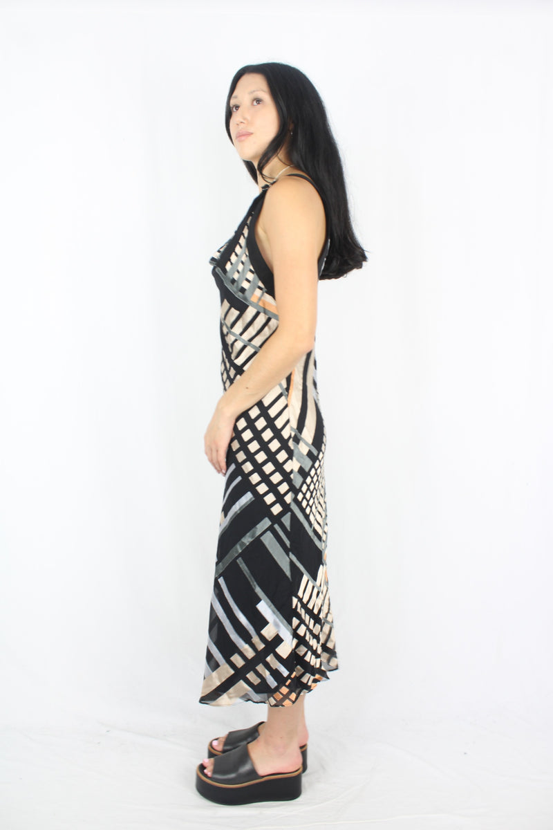 Cue - Metallic Slip Dress