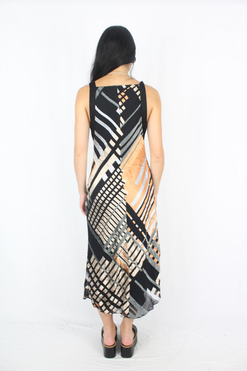 Cue - Metallic Slip Dress