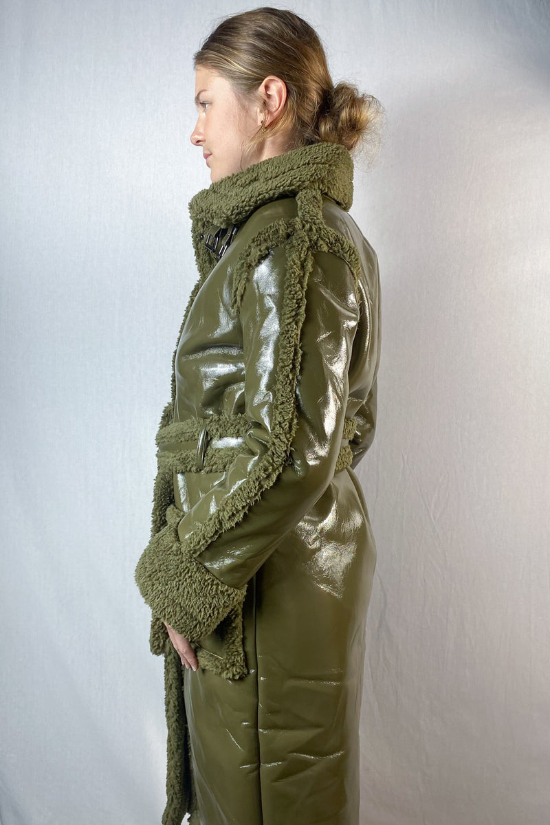 K.Zell - Pleather Fur Coat