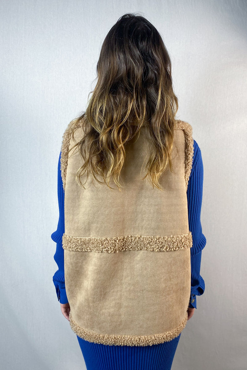No Label - Teddy Suede Vest