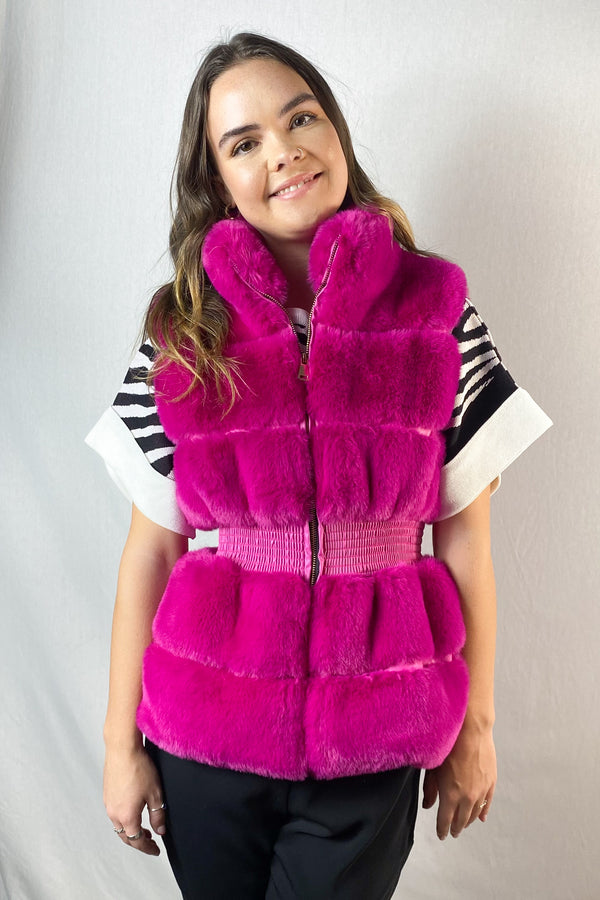 No Label - Fluffy Vest Jacket