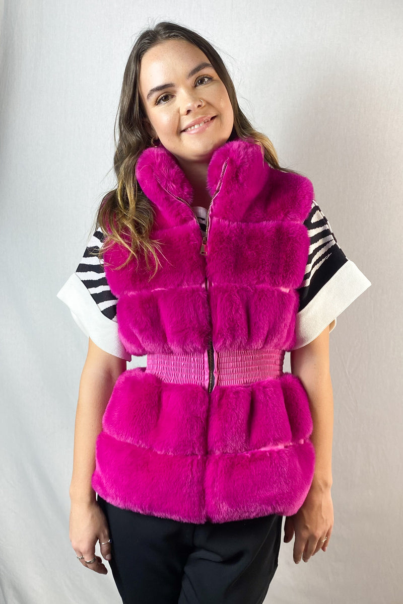 No Label - Fluffy Vest Jacket