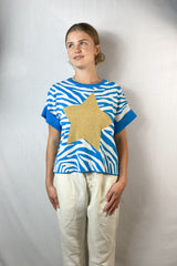 Lara - Zebra Stripe Top