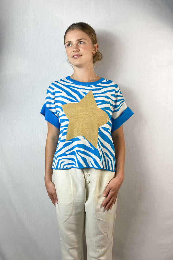 Lara - Zebra Stripe Top