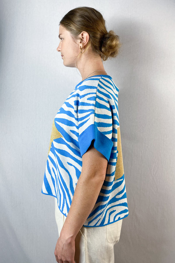 Lara - Zebra Stripe Top