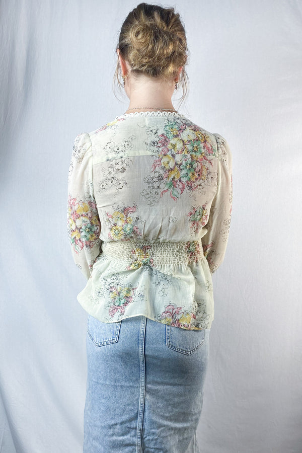 Puritan Sports - Flower Print Top