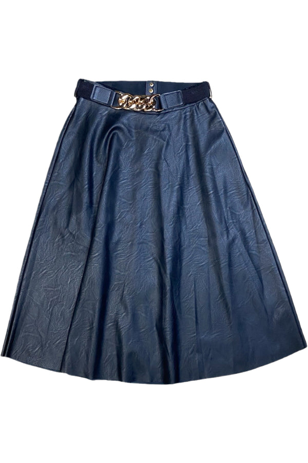 New Collection - Pleather Midi Skirt