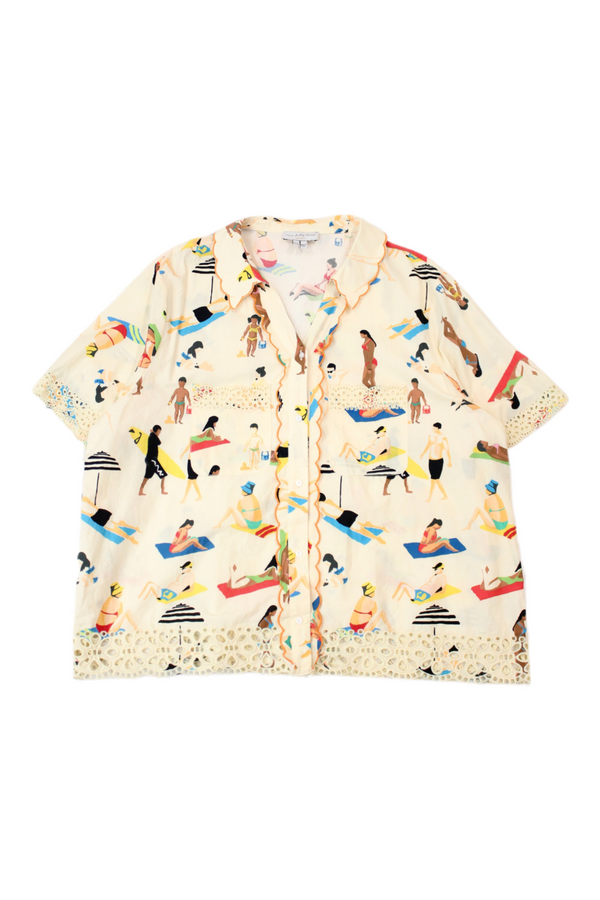 Never Fully Dressed - Beach Print Shirt