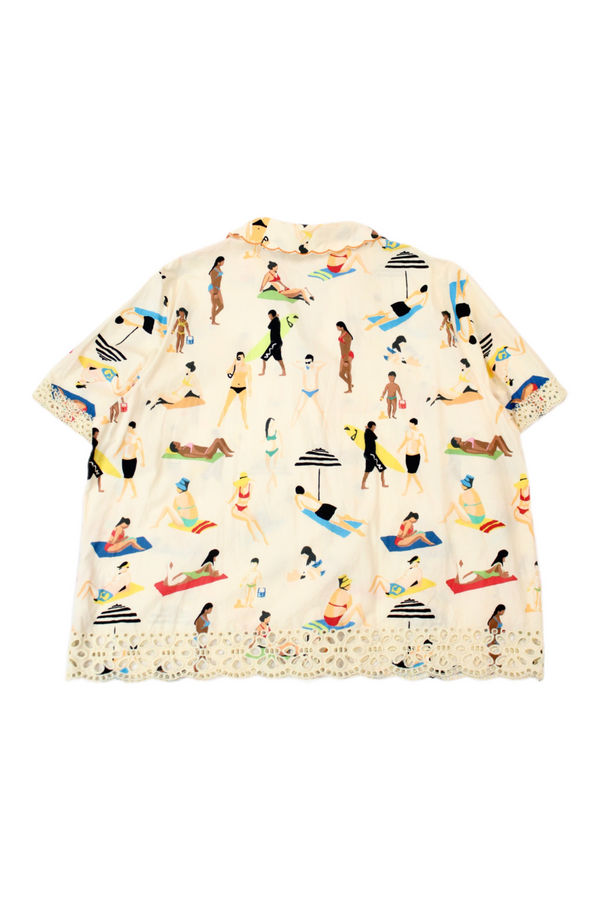Never Fully Dressed - Beach Print Shirt