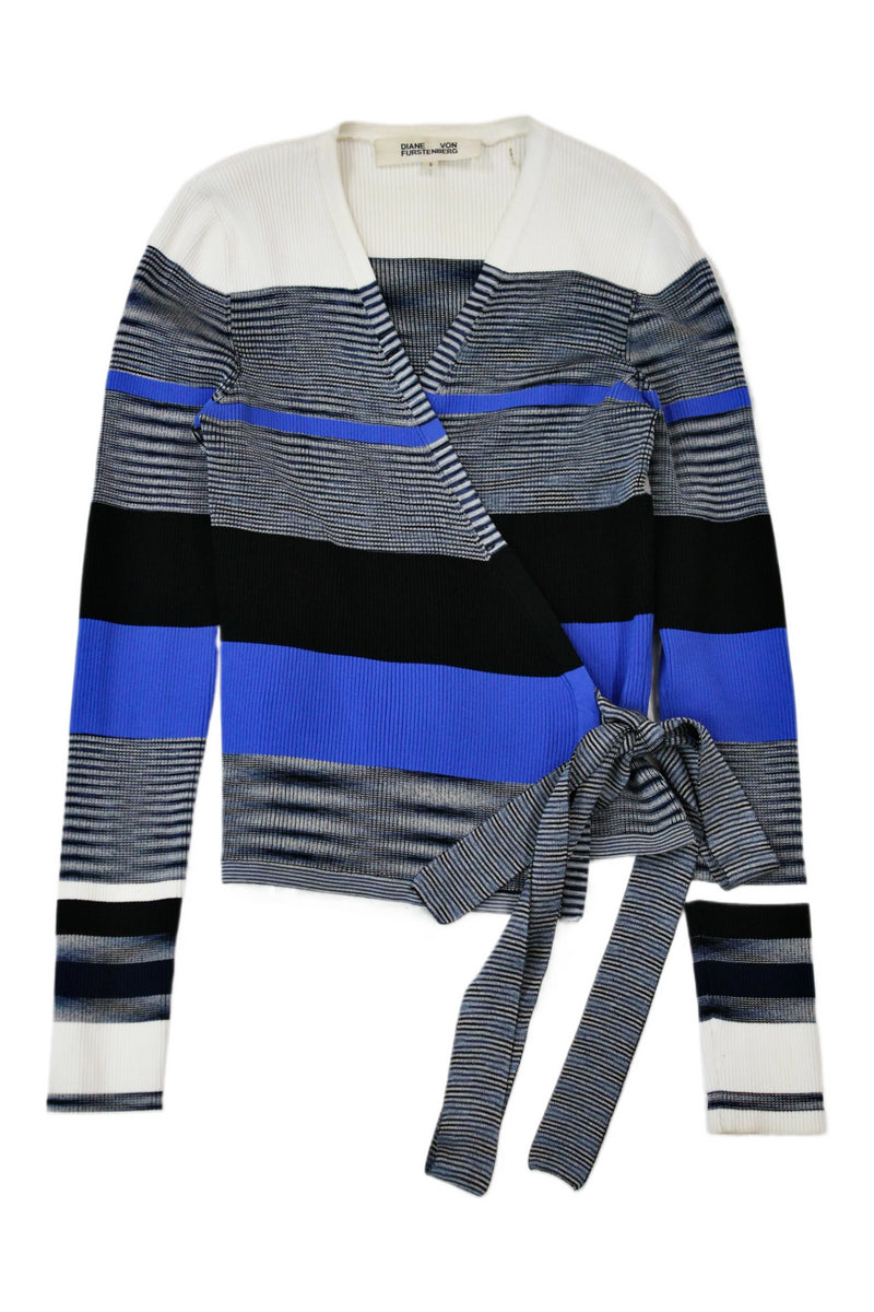 Diane von Furstenberg - Striped Wrap Top