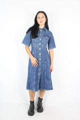 Country Road - Denim Midi Dress