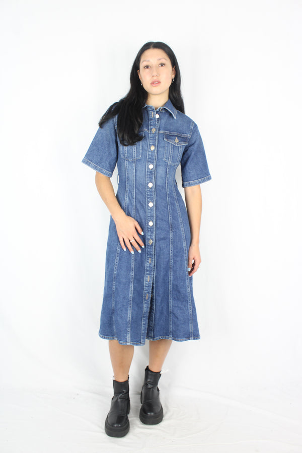 Country Road - Denim Midi Dress