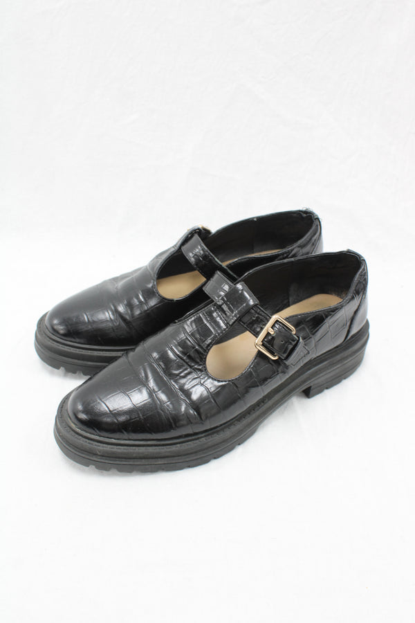 Isabella Anselmi - Croc Mary-Jane Shoes