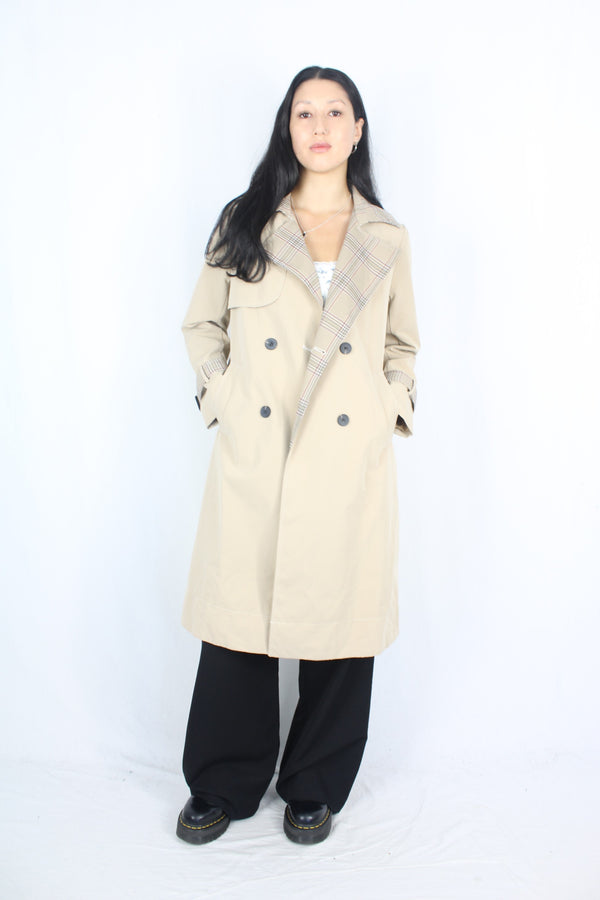 Ghupian - Plaid Trench Coat