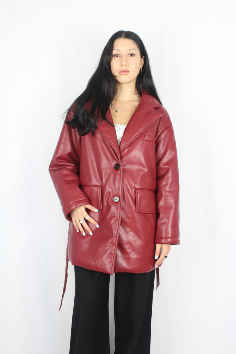 Wiya Urban - Pleather Puffer Coat