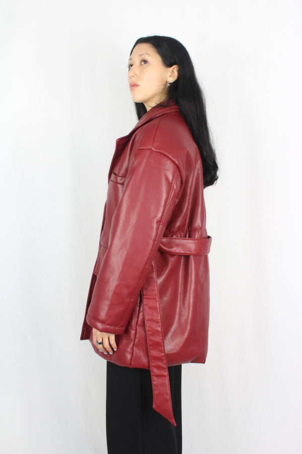 Wiya Urban - Pleather Puffer Coat
