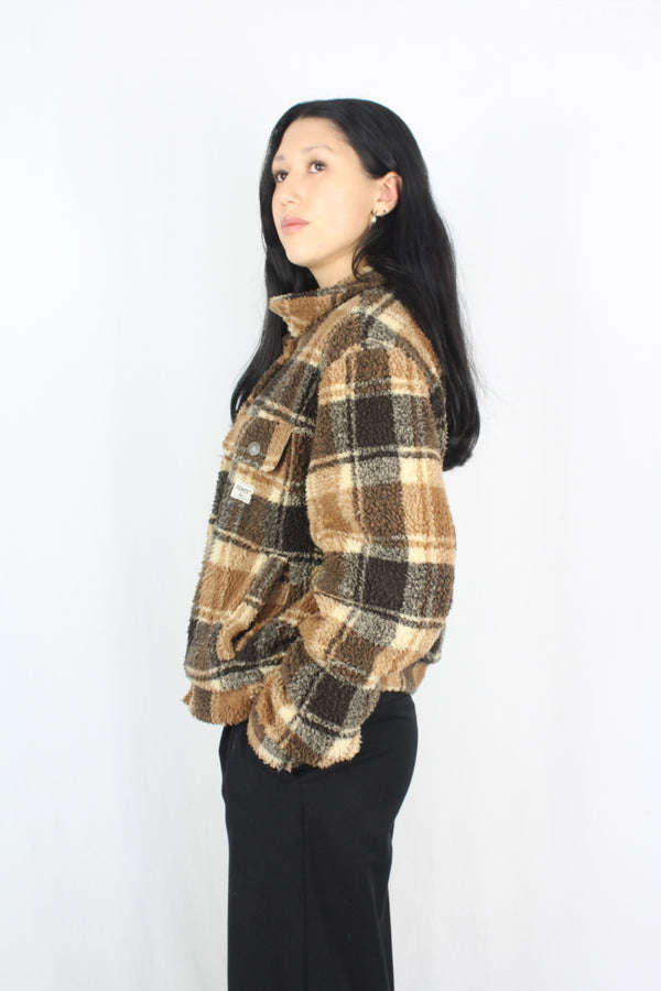 Riders By Lee - Plaid Teddy Jacket