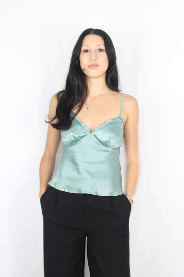 Hansen & Gretel - Silk Ruffle Cami