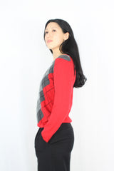 LizGolf - Vintage Argyle Sweater