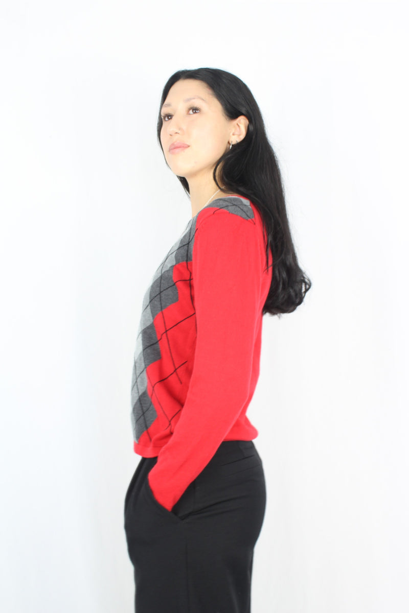 LizGolf - Vintage Argyle Sweater