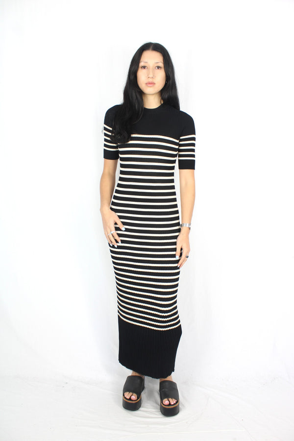 Cos - Striped Ribbed Dress