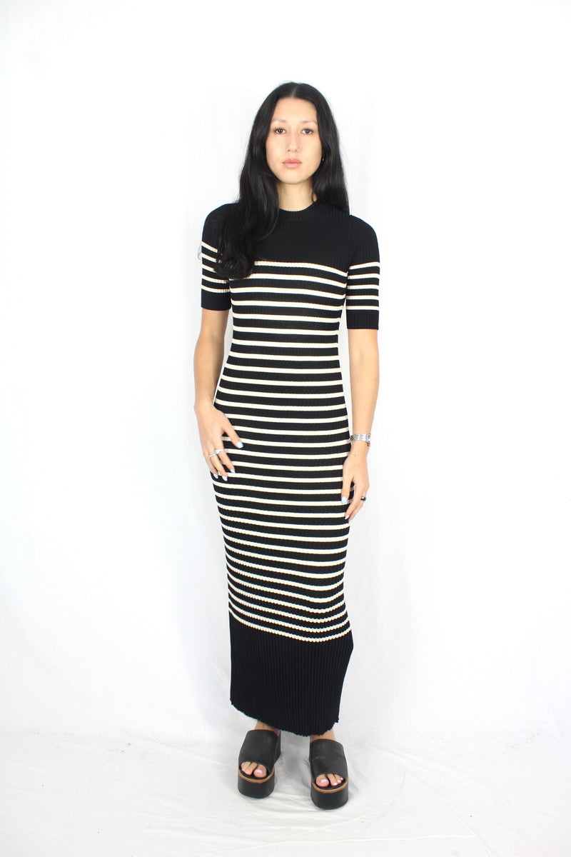 Cos - Striped Ribbed Dress