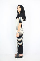 Cos - Striped Ribbed Dress