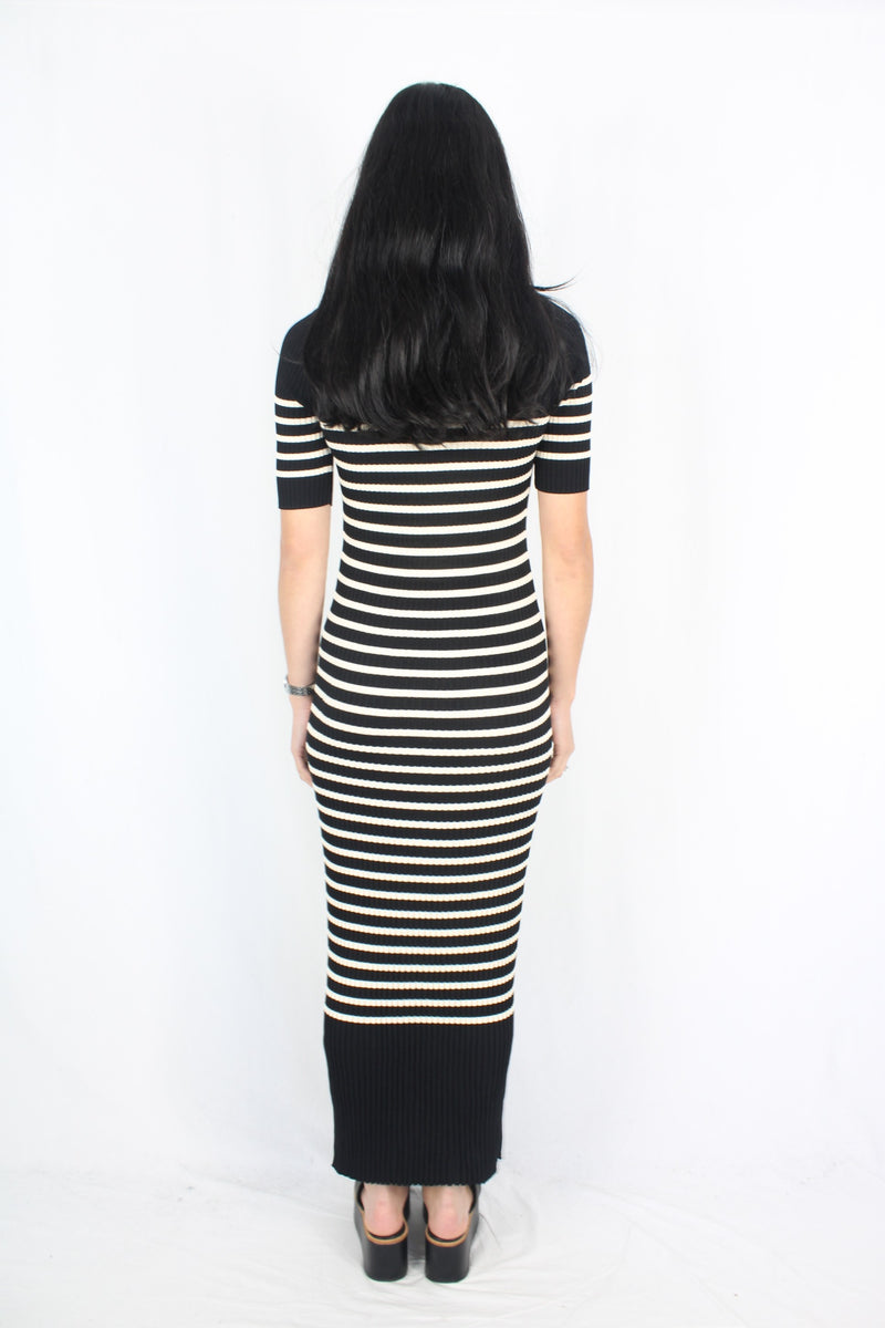 Cos - Striped Ribbed Dress