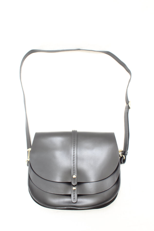 Caroll - Leather Double Flap Bag