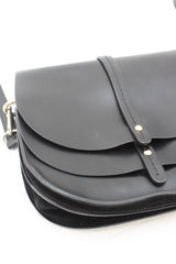 Caroll - Leather Double Flap Bag