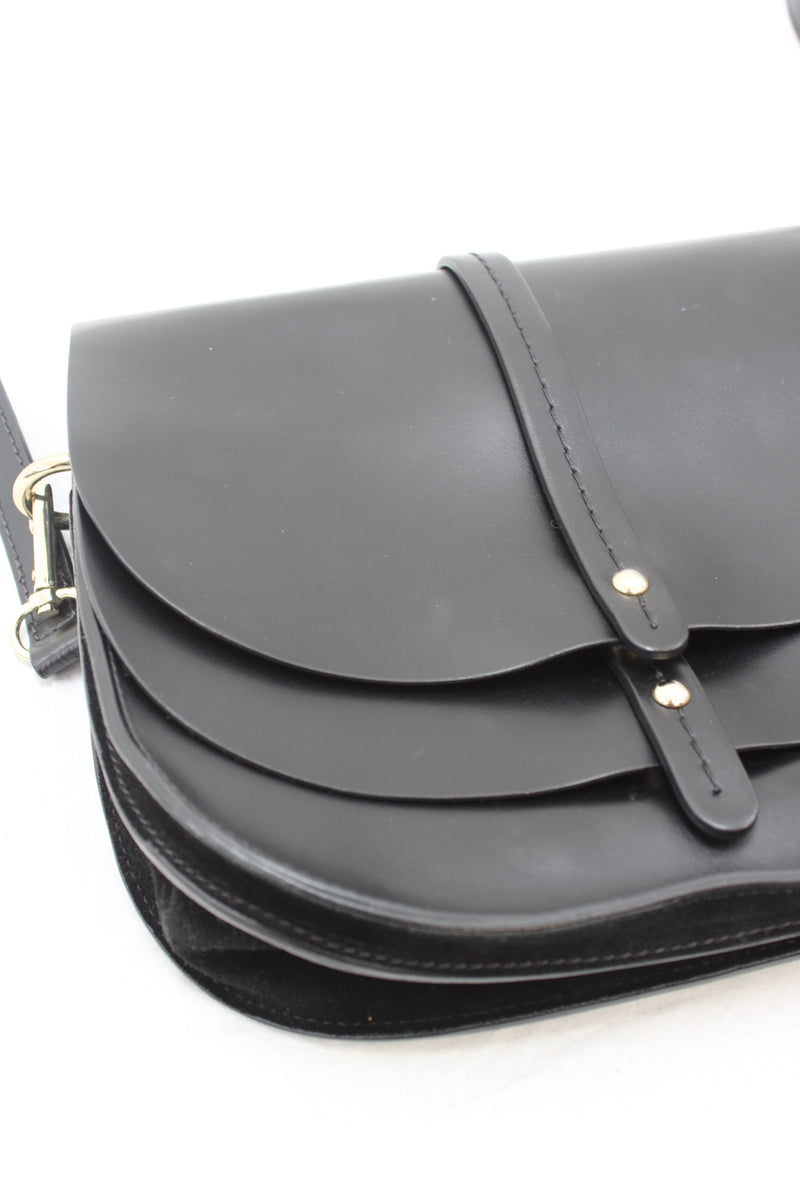 Caroll - Leather Double Flap Bag