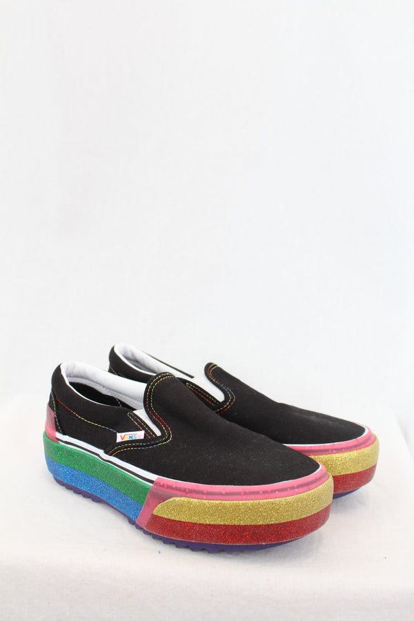 Vans - Glitter Platform Shoes